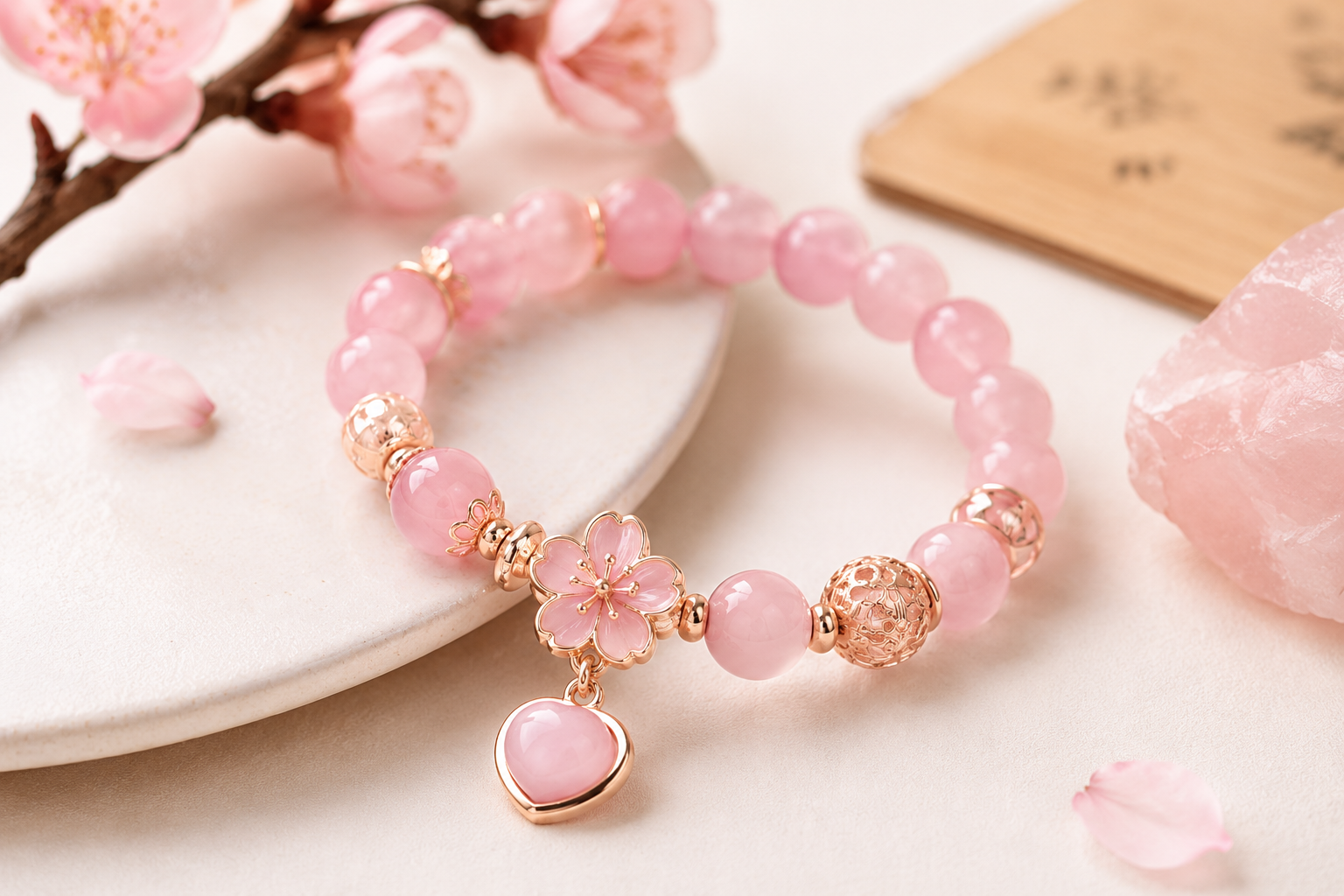Rose Quartz Love Bracelet